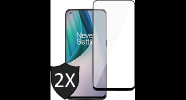 Screenprotector geschikt voor OnePlus Nord N10 5G - 2x Screen Protector Glas Full