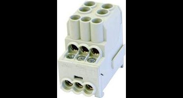 HoraeTec 080010-0-4 Onderverdeelblok Grijs 1-polig