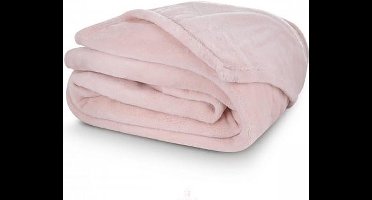 Generic Fleecedeken Coral 150 X 200 Cm Polyester Lichtroze