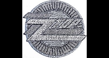 ZZ Top - Metallic Logo Patch - Grijs