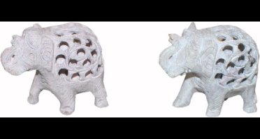 Deco4yourhome - Olifant - Babyolifantje - Steen - 1st.