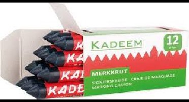 Kadeem Merkkrijt Onuitwisbaar - 12 stuks - Blauw