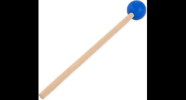 Klankschalen klopper blauw - 35 - Rubber - Hout - Blauw