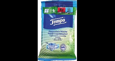 Tempo® | 4 x 10 stuks vochtige hygiënische doekjes | Fresh To Go Protect | voor handen, armen en nek