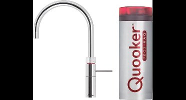 Quooker Fusion PRO3-VAQ Round Steel 3 in 1