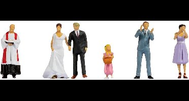 NOCH 45862 TT Bruidspaar figuren Geverfd