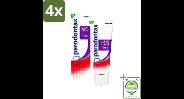 Parodontax - Tandpasta - Ultra Clean - Tegen Bloedend Tandvlees - 75 ml - Voordeelverpakking - 4 stuks - Tandpasta - Bloedend tandvlees