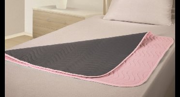Incontinentie Onderlegger 90x90 cm – Vida Wasbare Matrasbeschermer met Instopstroken, 3 Liter Absorptie