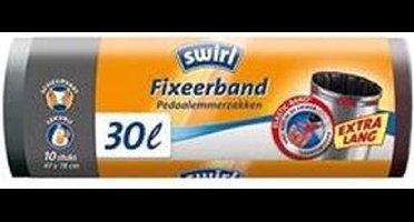 Swirl vuilniszakken | met fixeerband | extra lang | 30 liter 1 rol