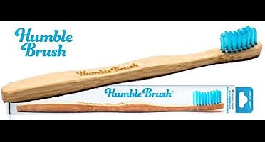HUMBLE BRUSH Bamboe tandenborstel - Houten, vegan tandenborstels - Duurzame, milieuvriendelijk en biologisch afbreekbaar met BPA-vrije borstelharen (Medium)