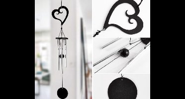 Nature's Melody OT14HE Garden Ornament tunes heart 14" /38cm Musical Ornament Windchime mini windgong hart met rustgevend geluid.