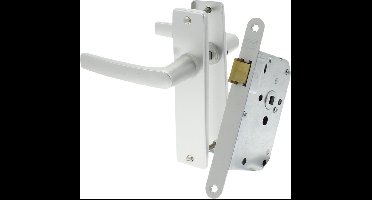 Loopslot Met Beslag - Wit/Aluminium