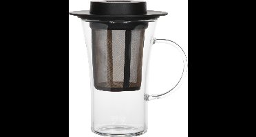 Finum Theeglas En Filter En Deksel Zwart Bistr