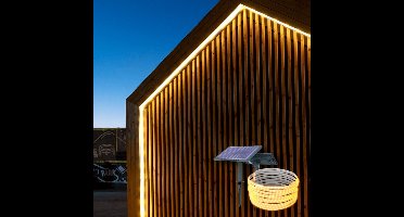 Solar led strip 'Lina' - 10 meter - Warm Wit - 3 lichtstanden - Tuinverlichting op zonne-energie - Waterdicht - Solar tuinverlichting