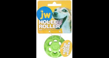 JW HOL-EE ROLLER – Hondenspeeltje - Hondenspeelgoed - Hondenbal - XS - Ø 5 cm - Natuurrubber - Groen