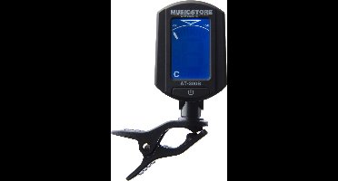 MUSIC STORE AT-300B Clip-On Tuner/Stimmger Display rood - groen hochopl. - Chromatisch stemapparaat