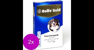 Bolfo Gold Hond 400 - Anti vlooienmiddel - 2 x 4 stuks 25 - 40 Kg