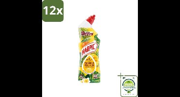 Harpic - Toiletreiniger - Gel - Exotisch Fruit Parfum - 750 ml - Voordeelverpakking - 12 stuks - Toilet schoonmaak - Wc reiniger
