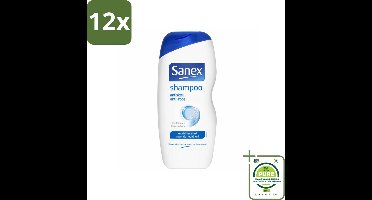 Sanex - Shampoo - Anti-Roos - Tegen Schilfers - 250 ml - Voordeelverpakking - 12 stuks - Roos shampoo - Anti roos shampoo
