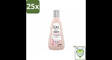 25 x Guhl - Shampoo - Rijke Voeding - 250 ml - Grootverpakking - Droog Haar Shampoo - Voedende Shampoo - Shampoo Voor Droog Haar - Amandelolie Shampoo - Kersenbloesem Shampoo