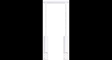 Sollux Lighting Hanglamp Liro - GU10 - wit - staal - 33x6x125cm