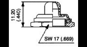 APEM N35111012 U1602 Afdichtkap Zwart, Zwart 1 stuk(s)