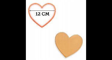 Valentijns Hart Koekjesvorm - 12 cm - Premium Kwaliteit