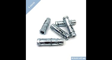 UFAST keilhuls - M10 x 60 mm - Verzinkt - 4 stuks