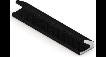 Q-lon 3117 tochtstrip zelfklevend zwart - 25 meter