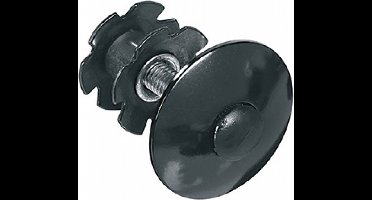 Balhoofdplug Ergotec 1-1/8 - zwart