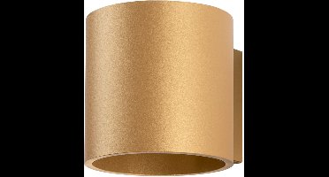 Sollux Lighting Wandlamp Orbis - 10x10x12.5cm - G9 - gouden - staal