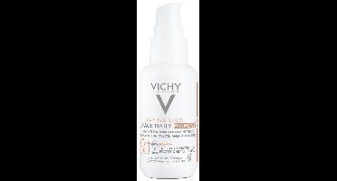 Vichy Capital Soleil UV-Age Daily SPF50+ Pigment Medium - Met Peptiden, Niacinamide en Probiotische fracties - Alle huidtypes - 40 ml