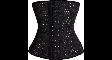 Tailletrainer / trainingscorset voor zandloperfiguur, M - zwart