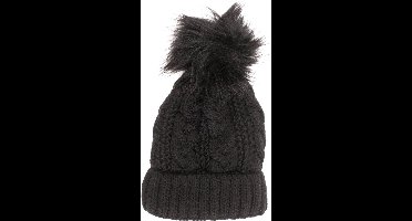 Out of the Blue - muts - beanie - damesmuts gevoerd - winter - zwart