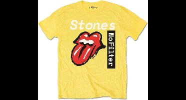 The Rolling Stones - No Filter Text Kinder T-shirt - Kids tm 4 jaar - Geel