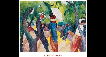 Kunstdruk August Macke - Promenade 80x60cm