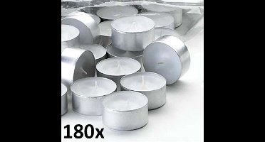 180 stuks witte 10-uurs maxi waxinelichten 24/58 (10 uur) Hoogwaardige Horeca kwaliteit