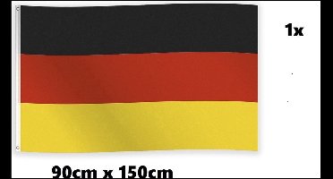 Vlag Duitsland 150cm x 90cm- hockey sport festival thema feest