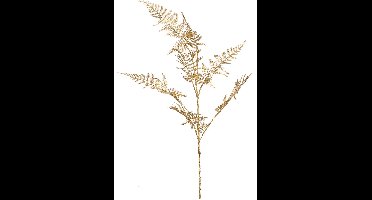 Fleurdirect Kunstbloem Asparagus Spray - Kunststof - Goud - 40 x 85 x 0 cm (BxHxD)