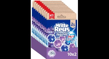 Witte Reus Kracht Actief Lavendel Toiletblok 100g - WC blokjes - Voordeelverpakking - 2x10 stuks