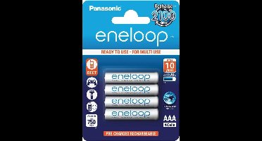 Panasonic Eneloop Micro AAA 750 mAh - 4 stuks
