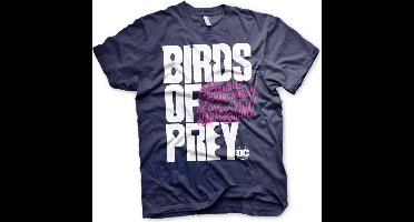 DC Comics Harley Quinn Heren Tshirt -XL- Birds Of Prey - Logo Blauw
