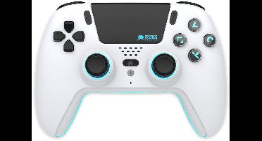 Freaks and Geeks Draadloze Controller - Hall Effect - Bewegingssensor - Vibratie - Wit - PS5