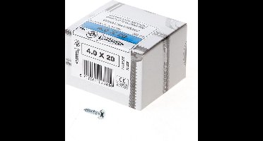 ASF Fischer Fischer Spaanplaatschroef platkop verzinkt pozidriv 4.0 x 20mm (Prijs per 200 stuks)