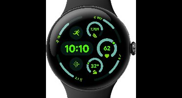 Google Pixel Watch 3 - Smartwatch - 45mm - Zwart/Zwart