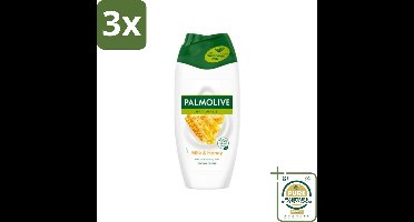 3 x Palmolive Naturals - Douchecrème - Honing & Melk - Hydraterende Melk - 250 ml - Grootverpakking - Douchegel Honing En Melk - Hydraterende Douchegel - Melk En Honing Douchegel - Verzorgende Douchegel - Huid Verzorging