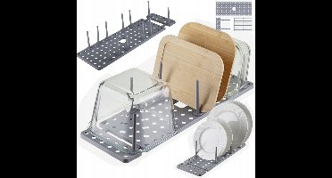 Pingyang Rongrong Handicraft Factory - Ladeorganizer - Uittrekbaar - Verstelbaar - Grijs