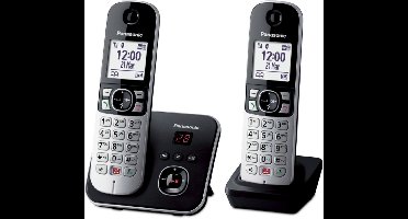 Panasonic KX-TG6862 - DECT-telefoon - Zwart/zilver - Nummerherkenning