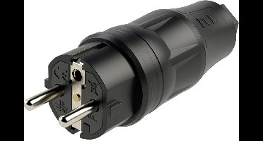 PC Electric 05721-ss Stekker met randaarde Kunststof 250 V Zwart IP54