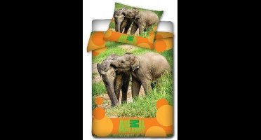 Animal Planet dekbedovertrek - Multi - 1-persoons (140x200 cm + 1 sloop)